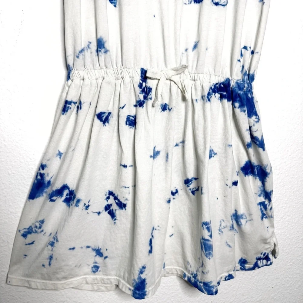 Polo Ralph Lauren girls blue white tie dye tshirt dress size Large